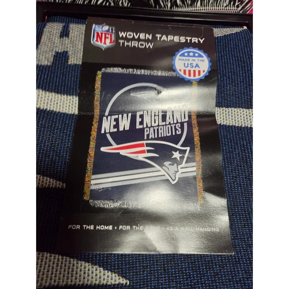 Northwest New England Patriots Football Woven Tapestry Throw 48